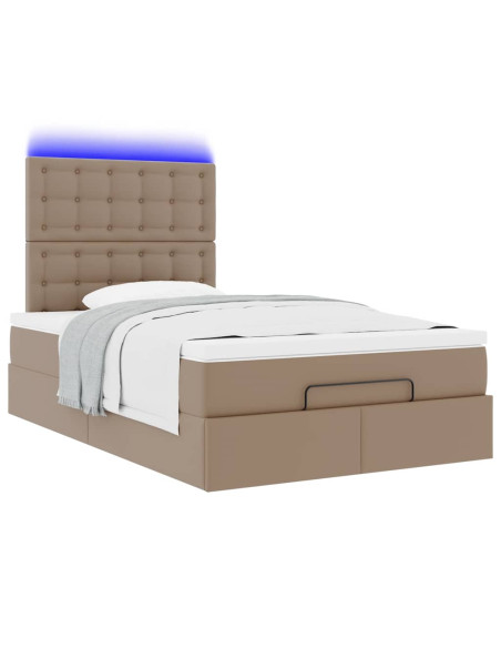 Struttura Letto Pouf con Materasso 120x190 cm Similpelle