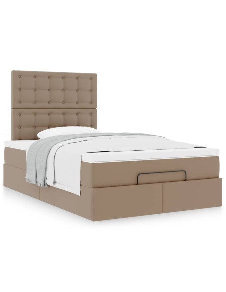 Struttura Letto Pouf con Materasso 120x190 cm Similpelle