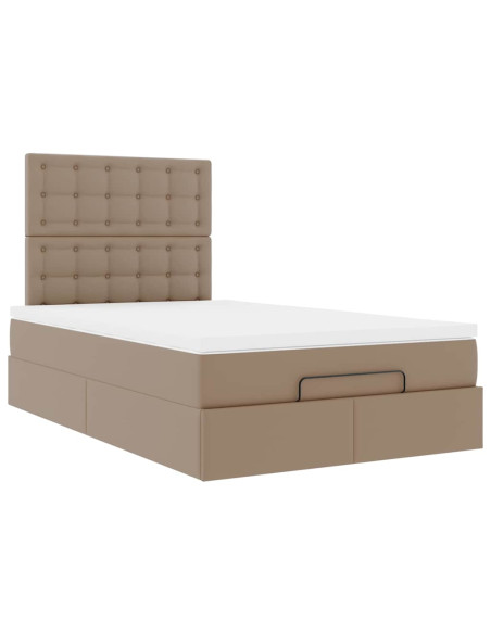 Struttura Letto Pouf con Materasso 120x190 cm Similpelle