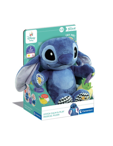 Clementoni Disney Baby Stitch Calm & Play Musical Plush