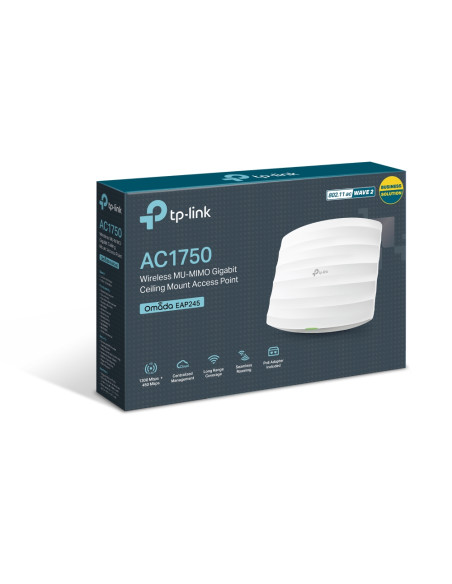 TP-Link Omada EAP245 1750 Mbit/s Bianco Supporto Power over Ethernet (PoE)