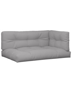 Cuscini per Pallet 5 pz Grigi in Tessuto 2