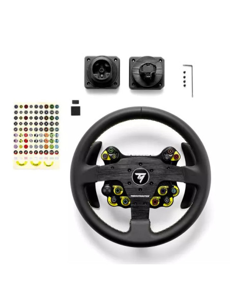 Thrustmaster Evo Racing 32R Leather Nero, Giallo Volante PC, PlayStation 4, PlayStation 5, Xbox, Xbox One