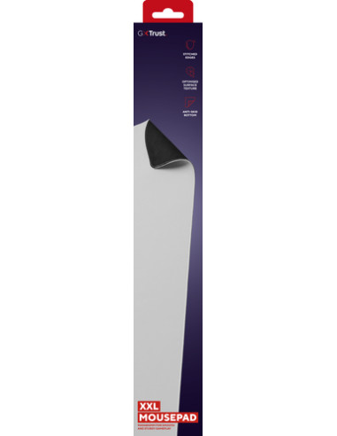 Trust GXT 759W Tappetino per mouse per gioco da computer Bianco