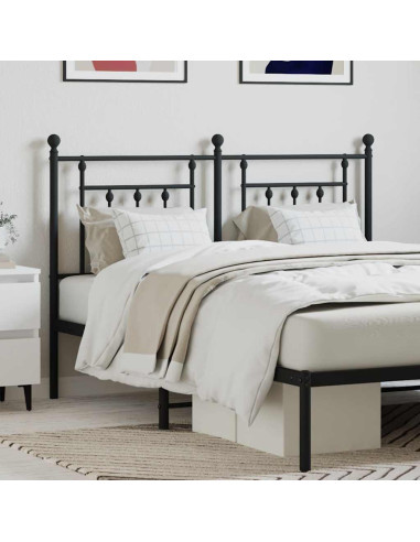 Testiera di Ricambio in Metallo Nero 140 cm