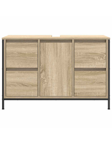 Mobile Lavabo con Cassetti Rovere Sonoma 90x34,5x60 cm