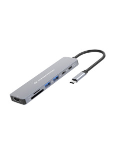 Conceptronic DONN28G replicatore di porte e docking station per laptop Cablato USB 3.2 Gen 1 (3.1 Gen 1) Type-C Grigio 2