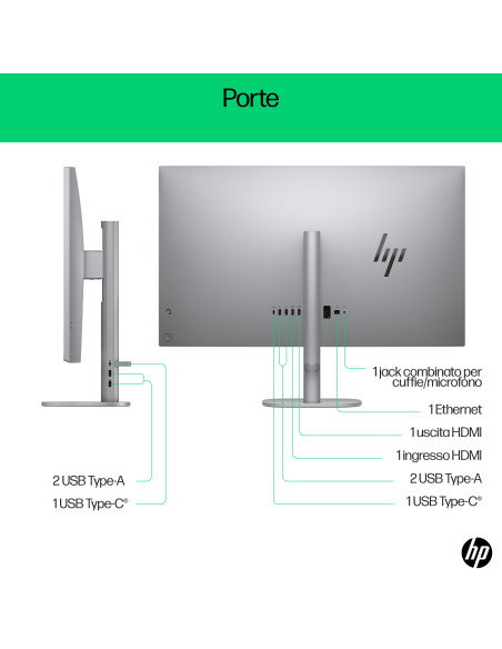 HP OmniStudio X 32-c0011nl Intel Core Ultra 7 155H 80 cm (31.5") 3840 x 2160 Pixel PC All-in-one 16 GB DDR5-SDRAM 1 TB SSD Windo