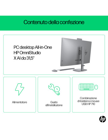 HP OmniStudio X 32-c0011nl Intel Core Ultra 7 155H 80 cm (31.5") 3840 x 2160 Pixel PC All-in-one 16 GB DDR5-SDRAM 1 TB SSD Windo