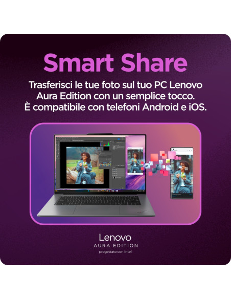 Lenovo ThinkPad X9-14 Gen 1 Copilot+ PC Intel Core Ultra 7 258V Computer portatile 35,6 cm (14") WUXGA 32 GB LPDDR5x-SDRAM 1 TB 