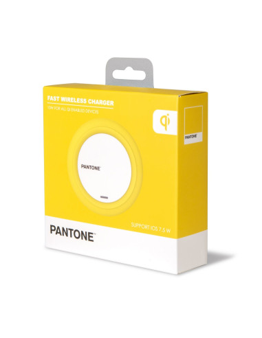 Celly PT-WC001Y Caricabatterie per dispositivi mobili Universale Giallo USB Carica wireless Interno