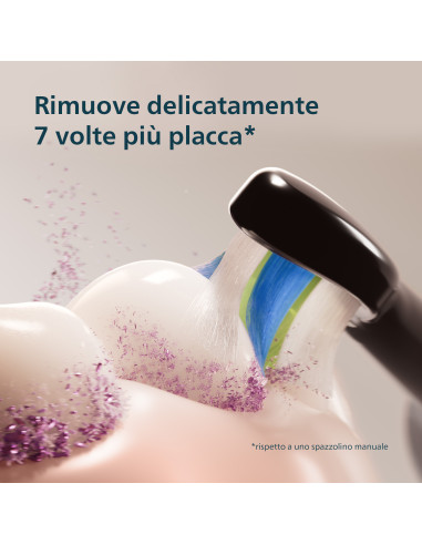 Philips Sonicare serie 5300 Spazzolino elettrico sonico con base di ricarica, 2 livelli intensità, sensore di pressione colore 