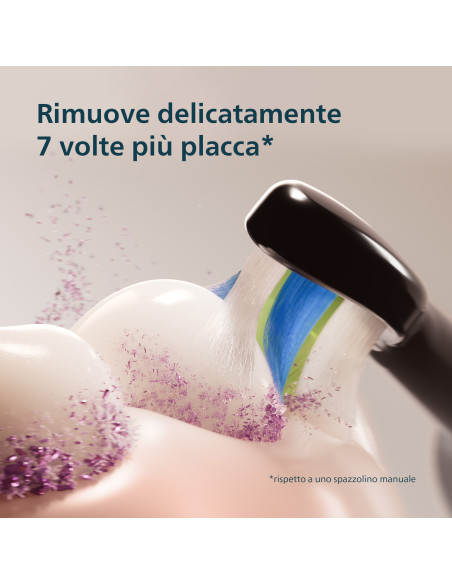 Philips Sonicare serie 5300 Spazzolino elettrico sonico con base di ricarica, 2 livelli intensità, sensore di pressione colore 