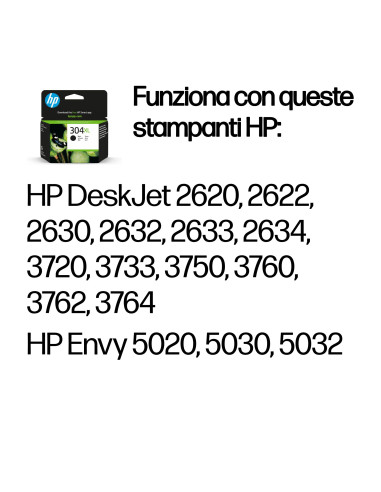 HP Cartuccia inchiostro originale nero 304XL