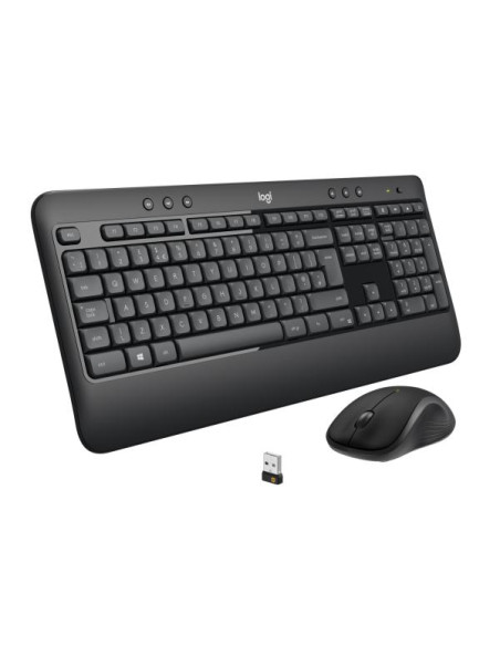 Logitech MK540 Advanced Combo Tastiera e Mouse Wireless per Windows, Ricevitore USB Unifying 2,4 GHz, Tasti di Scelta Rapida Mul