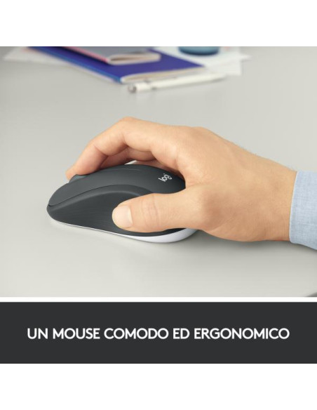 Logitech MK540 Advanced Combo Tastiera e Mouse Wireless per Windows, Ricevitore USB Unifying 2,4 GHz, Tasti di Scelta Rapida Mul