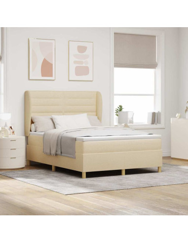 Letto con molle e materasso Grigio Scuro 90x190 cm Tessuto