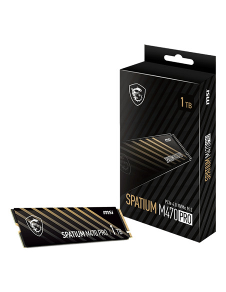 MSI Spatium M470 PRO PCIe 4.0 NVMe M.2 1TB PCI Express 4.0 3D NAND