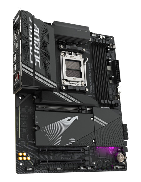 GIGABYTE X870 AORUS ELITE WIFI7 Scheda Madre - Supporta CPU AMD Ryzen 9000, 16+2+2 fasi VRM, fino a 8000MHz DDR5 (OC), 3xPCIe 5.