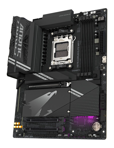 GIGABYTE X870 AORUS ELITE WIFI7 Scheda Madre - Supporta CPU AMD Ryzen 9000, 16+2+2 fasi VRM, fino a 8000MHz DDR5 (OC), 3xPCIe 5.