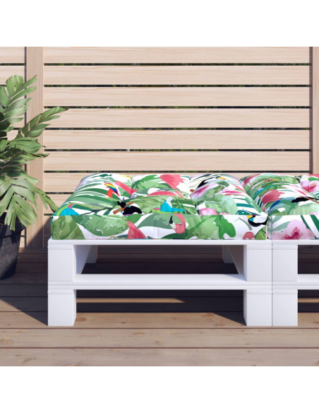 Cuscino per Pallet Multicolore 70x70x12 cm in Tessuto