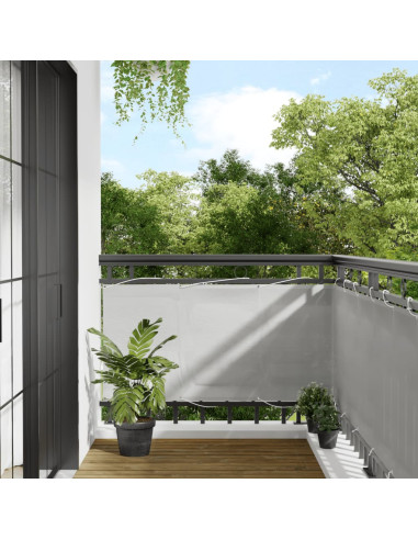 Paravento Balcone Grigio chiaro 75x700cm 100% Poliestere Oxford