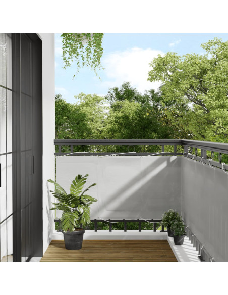 Paravento Balcone Grigio chiaro 75x800cm 100% Poliestere Oxford