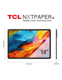 TCL NXTPAPER 14 Mediatek 256 GB 36,3 cm (14.3") 8 GB Wi-Fi 5 (802.11ac) Android 14 Grigio 2