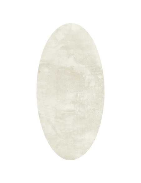Tappeti per area Ovale HUARTE Crema 100 x 200 cm