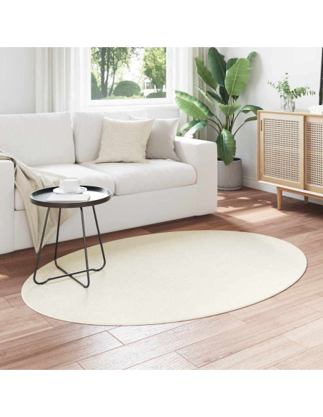 Tappeti per area Ovale HUARTE Crema 120 x 170 cm