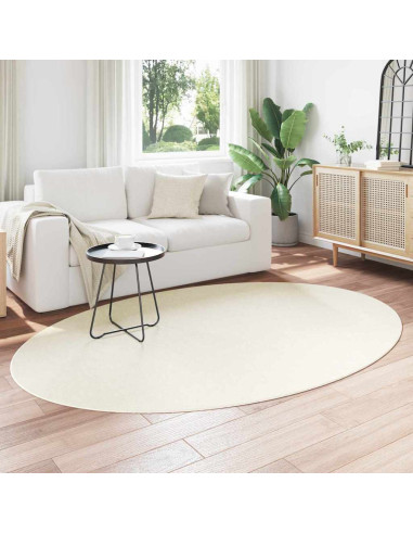 Tappeti per area Ovale HUARTE Crema 160 x 230 cm