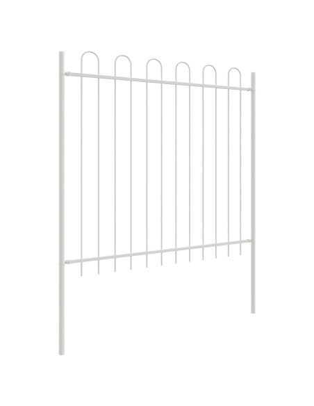 Recinzione per Giardino 2 pcs Bianco 3,4 x 1,2 m