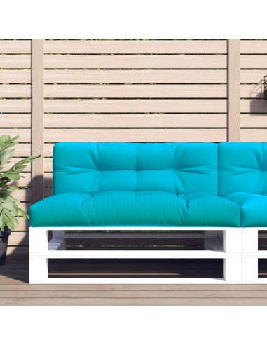 Cuscino per Pallet Turchese 120x40x12 cm Tessuto