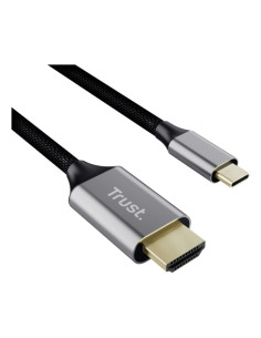 Trust 25630 adattatore per inversione del genere dei cavi USB-C HDMI Nero, Argento 2