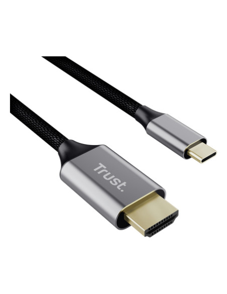 Trust 25630 adattatore per inversione del genere dei cavi USB-C HDMI Nero, Argento