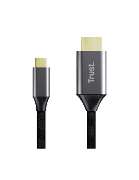 Trust 25630 adattatore per inversione del genere dei cavi USB-C HDMI Nero, Argento