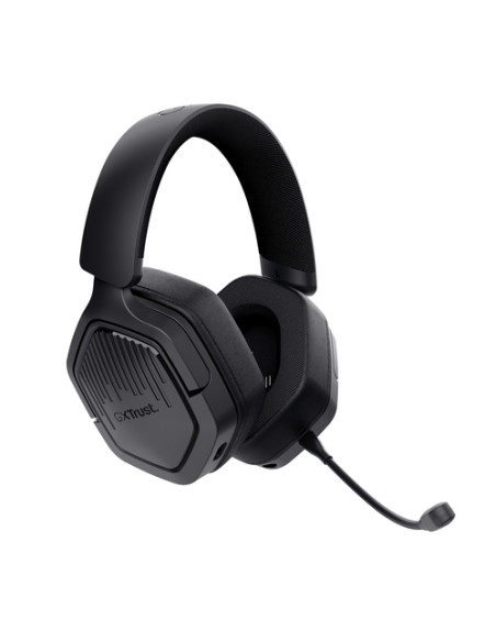 Trust GXT 493 Carus Auricolare Con cavo e senza cavo A Padiglione, Casco Gaming USB Type-C / USB Type-A Bluetooth Nero