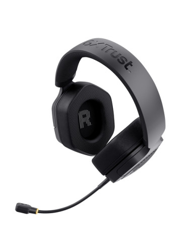 Trust GXT 493 Carus Auricolare Con cavo e senza cavo A Padiglione, Casco Gaming USB Type-C / USB Type-A Bluetooth Nero