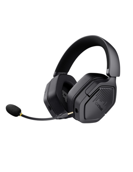 Trust GXT 493 Carus Auricolare Con cavo e senza cavo A Padiglione, Casco Gaming USB Type-C / USB Type-A Bluetooth Nero