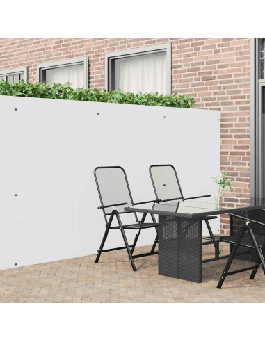 Recinzione da Giardino Bifacciale Bianca 1,8x3 m in PVC