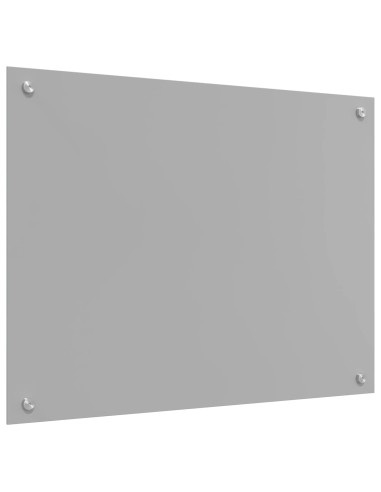 Rivestimento da Cucina Grigio chiaro 80 x 60 cm vetro temperato