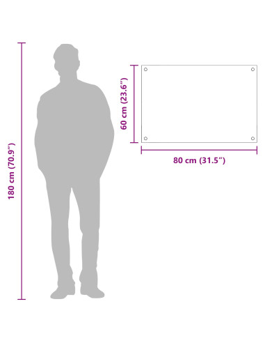 Rivestimento da Cucina Grigio chiaro 80 x 60 cm vetro temperato