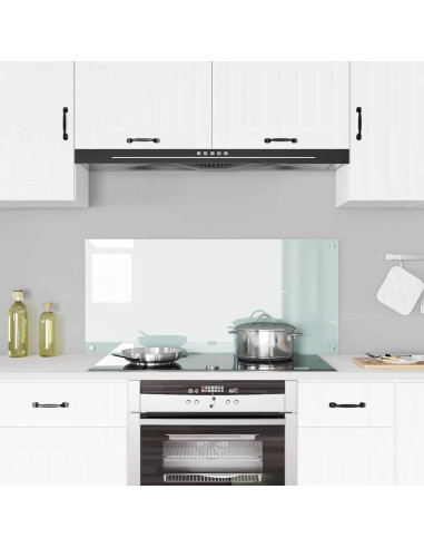 Rivestimento da Cucina Bianco 110 x 50 cm vetro temperato