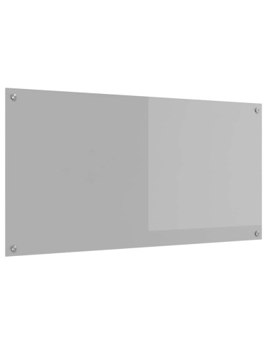 Schienale da cucina Grigio chiaro 120 x 60 cm vetro temperato