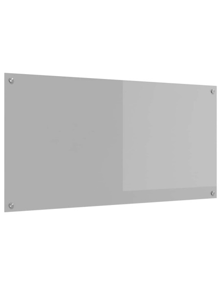 Schienale da cucina Grigio chiaro 120 x 60 cm vetro temperato