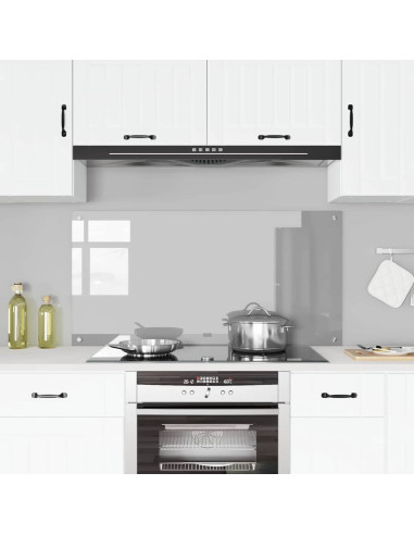 Schienale da cucina Grigio chiaro 120 x 60 cm vetro temperato