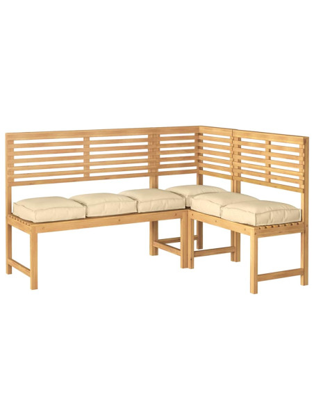 Cuscino 6 pcs Beige 40 x 40 x 8 cm Tessuto Oxford