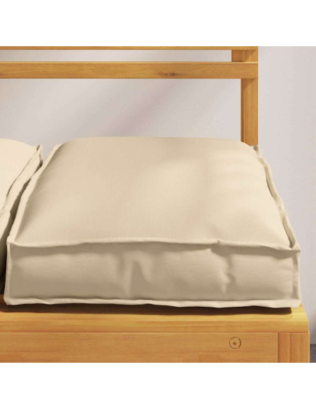 Cuscino 6 pcs Beige 40 x 40 x 8 cm Tessuto Oxford