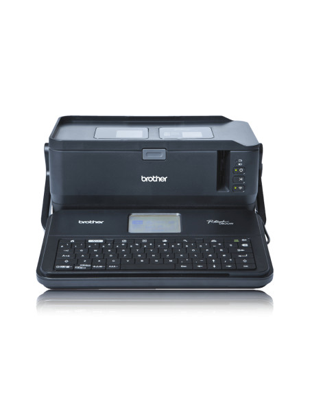 Brother PT-D800W stampante per etichette (CD) Trasferimento termico 360 x 360 DPI 60 mm/s Con cavo e senza cavo TZe Wi-Fi QWERTY