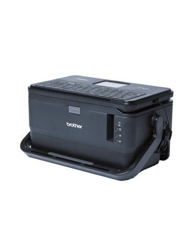 Brother PT-D800W stampante per etichette (CD) Trasferimento termico 360 x 360 DPI 60 mm/s Con cavo e senza cavo TZe Wi-Fi QWERTY